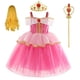 thumbnail image 1 of Disfraz de niña de Disney, vestido de princesa Aurora Bella, disfraz de lujo para niños, ropa de Navidad para Halloween, 5-6T (tag 130) Gao Jinjia LED, 1 of 2