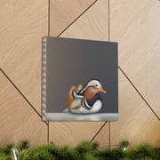 Mandarin Duck Reflection - Canvas