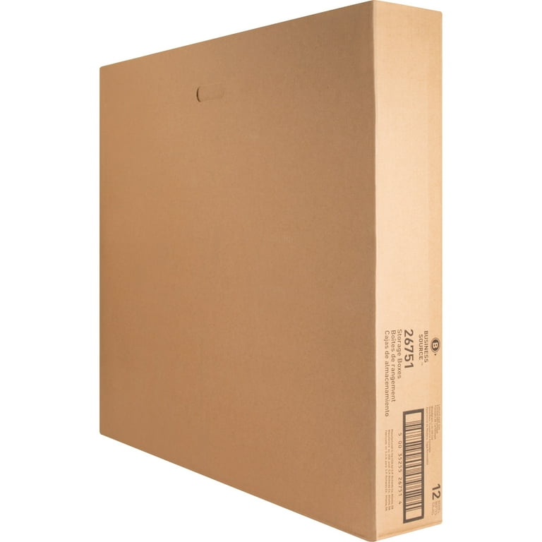 Business Source Quick Setup Medium-Duty Storage Box - External Dimensions: 12 Business Source Quick Setup Medium-Duty Storage Box - External Dimensions: 12