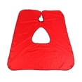 thumbnail image 3 of peluquería Ventana de visualización de teléfono Delantal visible Cierre de cuello impermeable peluquero ligera Coloración de rojo Colco capa de barbero, 3 of 8