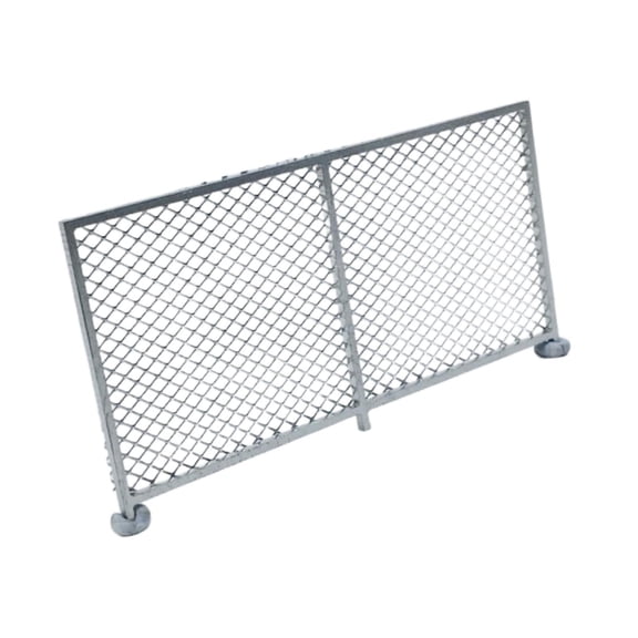 guohui HO Scale Fence Landscape Accessory, DIY Layout, Micro Landscape Decoration, Lightweight, Sturdy, Creative Model Fence in 1:87 Scale sliver C