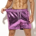 thumbnail image 6 of uikmnh Mens Shorts Men's Metallic Shorts Sequin Sexy Shorts for Rave Hot Party Size:M, 6 of 8