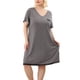 thumbnail image 1 of Camisón de mujer Agnes Orinda MancorRode dormir Pijamas Dde San Valentín Gris oscuro XXL, 1 of 6