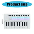 HGYCPP MIDI Keyboard Controller, Small 25 Key USB MIDI Keyboard with 16