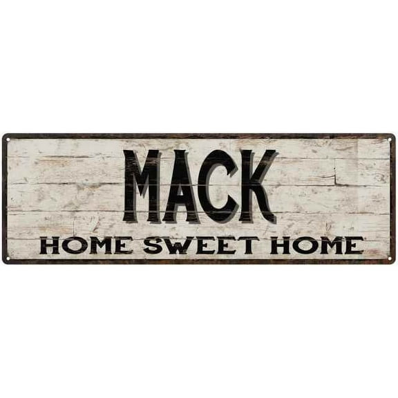 MACK Rustic Home Sweet Home Sign Gift 6x18 Metal Decor 106180084441