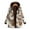 A-Orange, variant on Cnbwig Jacket Women's Coat Winter Warm Outwear Floral Print Hooded Oversize Coats Zipper Thick Jacket with Pocket Fashion Outerwear Jackets A-Hot Pink L