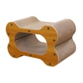 thumbnail image 3 of Almencla Cat Scratcher Furniture Protector Multipurpose Decor Corrugated Paper Cat Lounge Double nest, 3 of 8