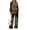 Bohemian Mandala Pattern, variant on DISNIMO Seascape Pattern Women's 2 Piece Sweat Set, Collared 2 Piece Sweatsuits Half Zip Lounge Sets with Stand Up Collar Quarter Zip for Fall, Size S
