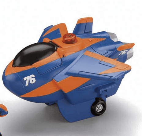 Damaged Box Special - Geotrax Remote Control GeoAir Plane with Blue Flash and Dynamo Dan - The Most Exciting Team
