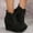 Black, variant on Viluyesy Womens Wedge Booties, Lace Up Fashion Thick Sole Fall Winter Suede Ankle Boots Black US7