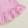 thumbnail image 7 of Nygoyerh Toddler Girls Plaid Shorts Ruffled Hem Elastic Waist Wide Leg Short Pants Infant Clothing for Summer 9M 12M 18M 2T 3T, 7 of 7