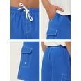 thumbnail image 6 of NOMADIC NOOK Men's Summer Holiday Drawstring Waist Solid Beach Board Shorts 2 Pack, 6 of 6