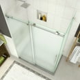 thumbnail image 3 of Aston SEN984F-ORB-48-10 76 x 48 x 33.8125 in. Coraline Frameless Sliding Shower Enclosure with Frosted Glass, Oil Rubbed Bronze, 3 of 7