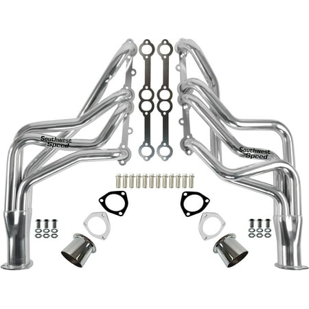 Southwest Speed Ceramic Hot-Coated 1964-1989 Gm Long Headers For Small Block Chevy 262-400 Engines Chevy Chevelle Monte Carlo Camaro Nova Impala