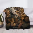 thumbnail image 3 of Yiaed Cute Fallen Leaf Koala Print Blanket Throw Blanket Soft Cozy Flannel Blanket for Home Bed Sofa Couch Chair-50"x40", 3 of 6