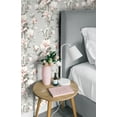 thumbnail image 5 of NextWall Metallic Silver & Petal Pink Magnolia Trail Peel and Stick Wallpaper, 5 of 9