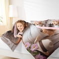 thumbnail image 4 of Homewish Bohemain Cowboy Tribal Bedding Comforter Set,Rustic Highland Cattle Twin Comforter Sets,Kawaii Flower Floral Bedding Set For Girl Boy,Luxury Bedroom Decor Reversible,2pcs, 4 of 8