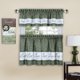thumbnail image 1 of Juego de cenefa y cortinas para ventana Ergode Live Love Laugh 58x36 Verde, 1 of 2