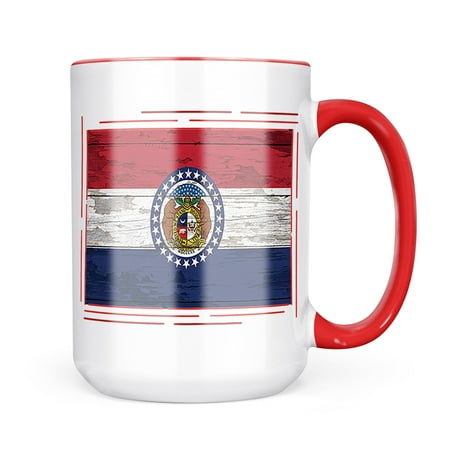 

Neonblond Flag on Wood Missouri region: America (USA) Mug gift for Coffee Tea lovers