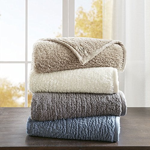 Burlington Berber Blanket Blue Twin