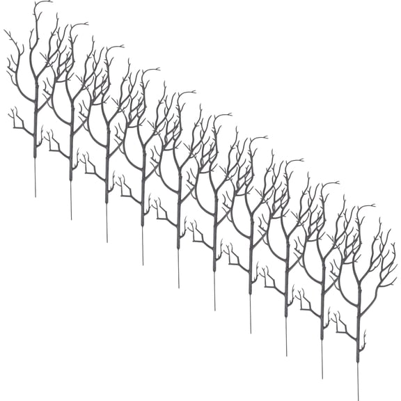 YOSADIER 12pcs Black Plastic Tree Branches for Home Decoration, Craft Projects, Floral Arrangements, and Decorative Displays