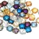 thumbnail image 1 of Cuentas de vidrio, 50 piezas de 8 mm, encanto de trébol, cuentas de cristal transparente para suministros de joyería de pulseras de bricolaje, color mezclado, 1 of 5