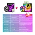thumbnail image 4 of Lepro 49.2ft Music Sync LED Strip Lights for Bedroom, Upgrade 5050 RGB Waterproof Tape Lights with Remote, MagicColor for Christmas Party Decor, 4 of 11