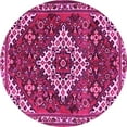 thumbnail image 1 of Ahgly Company Indoor Round Persian Pink Traditional Area Rugs, 7' Round, 1 of 4