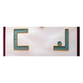 thumbnail image 4 of Master Mason Memphis Misraim French Regulation Apron - White with Thin Maroon Lining and Adjustable Silver-Plated Snake Fitting, 4 of 5