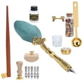 thumbnail image 4 of Feather Pen  Kit, Exquisite Retro Feather Dip Pen Set  For Femme Au Foyer, 4 of 8