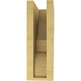thumbnail image 4 of 4"W x 8"D x 12"H Classic Ridgewood Rough Cedar Woodgrain TimberThane Corbel, Primed Tan, 4 of 6