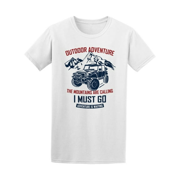 Mountains Are Calling Racer Team T-Shirt Men -Image by Shutterstock, Male Small