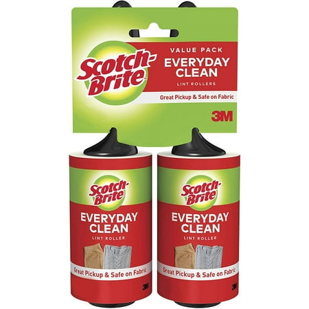 Scotch-Brite Lint Roller, 2 Rollers