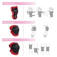 thumbnail image 4 of 6pcs / Set Protective Gear Set for Kids/Boys/Girls/Toddlers Knee Pads Elbow Pads Wrist Guards Adjustable Strap for Skateboarding Inner Skateboard Cycling Skating Bike BMX Scooter, 4 of 5
