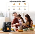 thumbnail image 4 of Garvee 5Qt Small Air Fryer, 8-in-1 Oilless Air Fryer Oven with Visible Cooking Window, up to 400℉, Black, 4 of 10