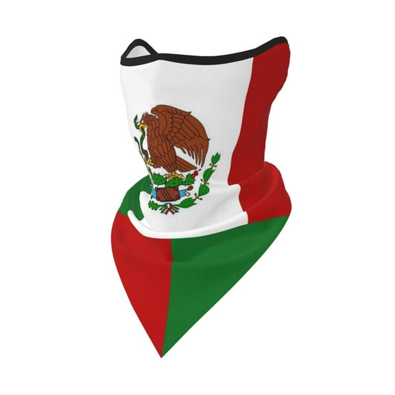 Mexico Flag Neck Gaiter Balaclava Face Scarf Mask Quick-Dry Half Masks For Women Men Sun Protection Breathable Dustproof
