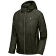 thumbnail image 2 of Little Donkey Andy Men's Waterproof Hiking Jackets Lightweight Windproof Coats for Fishing Camp UPF50 Olive Night S, 2 of 7