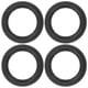 thumbnail image 1 of Borde de espuma de altavoz de 6” pulgadas de bocina de anillo plegable, Negro, 4 unidades, 1 of 3