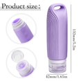 thumbnail image 3 of Travel Bottles for Toiletries,Leak Proof Refillable Squeezable Containers,Silicone Travel Lotion Dispenser,Liquid Silicone Squeezable Travel Storage Holder,Slim Lightweight Bottle for Toiletry, 3 of 4