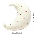 thumbnail image 2 of Cute Half Moon Shaped Throw Pillow, Decorative Cushion for Bedroom Living Room Sofa Bed, 2 of 3