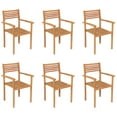 thumbnail image 5 of vidaXL 7 Piece Garden Dining Set Solid Teak Wood, 5 of 5