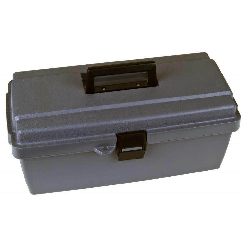 Flambeau 17800-2 Gray Utility Tool Box with Lift-Out Tray: 16.6" x 8.8" x 7.1"