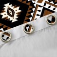 thumbnail image 4 of jejeloiu Vintage Aztec Rhombus Black Out Curtains,Brown Black White Curtains Pack of 2 (42x63 Each),Boho Tribal Geometric Bedroom Curtains For Kids,Luxury Bedroom Decor, 4 of 6