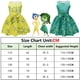 thumbnail image 3 of Vestido de princesa de cosplay de personaje de película de dibujos animados para niños, fiesta de cumpleaños, disgusto, alegre, personaje repugnante, vestido + peluca + bufanda de seda, 3 of 3