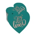 thumbnail image 1 of Inkdotpot Rose Gold Foil Paper Hang Tags Joy To The World Baby Shower Favor Tags 100 Pieces, 1 of 1