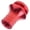 Red, variant on M12x1.25 Car Shifter Knob Boot Retainer Shifter Knob Adapter Connector Metal Shifter Boot Retainer Rustproof