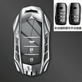 thumbnail image 5 of For Toyota Key Fob Cover,Metal Key Case for 2021-2022 Venza,Camry RAV4 Prime,Sienna, 2019-2022 Land with keychain, 5 of 17