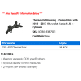thumbnail image 2 of Thermostat Housing - Compatible with 2012 - 2017 Chevy Sonic 1.4L 4-Cylinder 2013 2014 2015 2016, 2 of 2