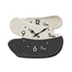 thumbnail image 4 of Reloj de pared decorativo, moderno, colgante y silencioso. Blanco y negro, 4 of 9