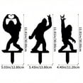 thumbnail image 2 of HELLOYOUNG 3PCS Metal Bigfoot Garden Stakes, Whimsical Sasquatch Yard Art with Peace Sign Heart Hands Rock on Gestures, Outdoor Metal Wall Art Decor for Fence Patio Lawn, 2 of 7